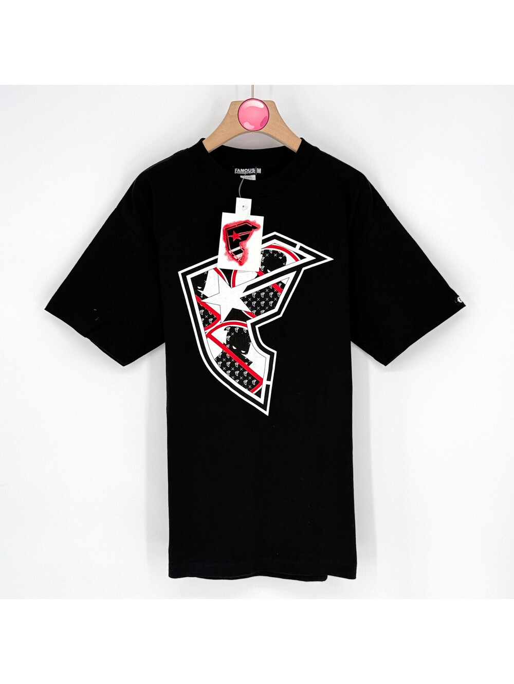 Vintage Y2K Famous Stars & Straps Big F Logo T-Shirt Black 2006 Men’s Medium NWT